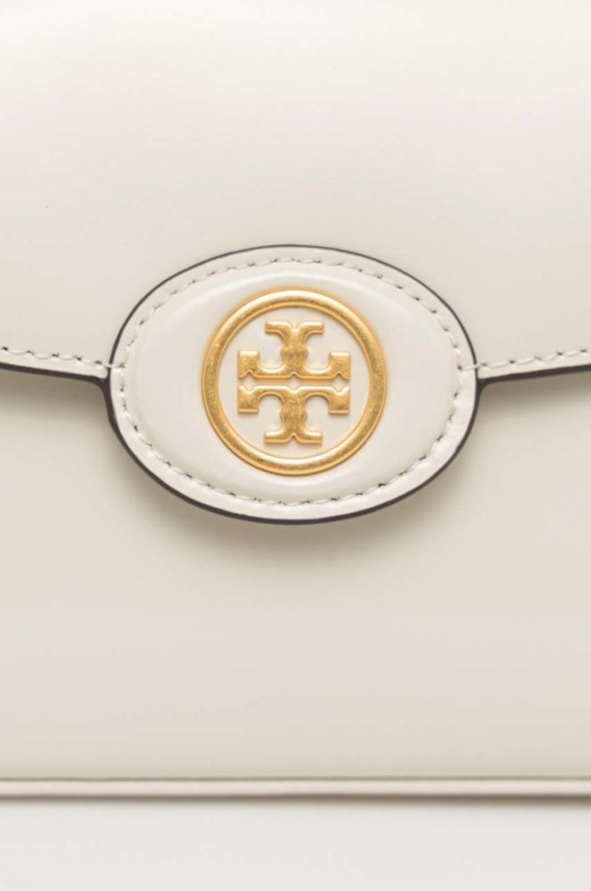 Шкіряна сумочка Tory Burch колір бежевий (2924989) фото 3