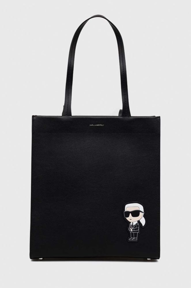 Шкіряна сумочка Karl Lagerfeld колір чорний (2894079)