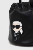 Шкіряна сумочка Karl Lagerfeld колір чорний (2897015)