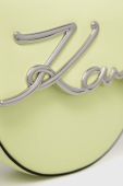 Шкіряна сумочка Karl Lagerfeld колір зелений (2894088)
