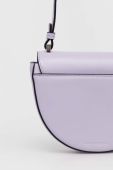 Шкіряна сумочка Karl Lagerfeld колір фіолетовий (2894087)