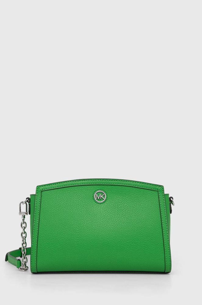 Шкіряна сумочка MICHAEL Michael Kors колір зелений (2969844)