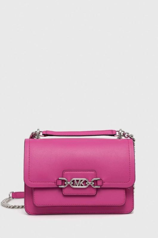 Шкіряна сумочка MICHAEL Michael Kors колір рожевий (2897013)