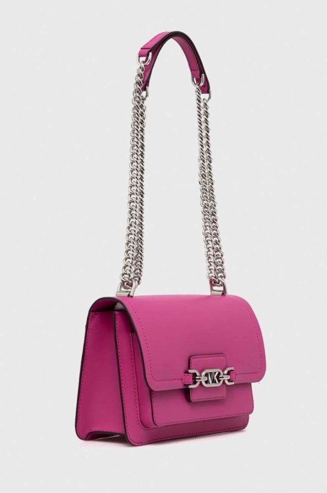 Шкіряна сумочка MICHAEL Michael Kors колір рожевий (2897013) фото 2
