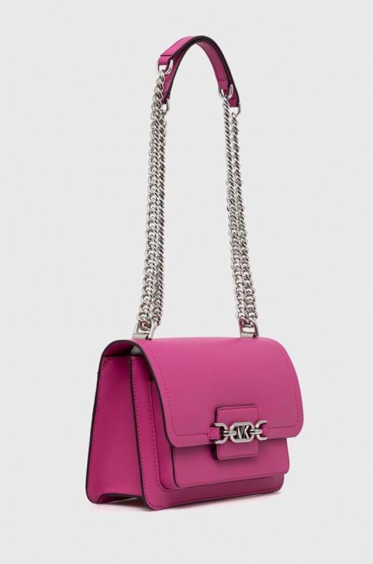 Шкіряна сумочка MICHAEL Michael Kors колір рожевий (2897013) фото 2