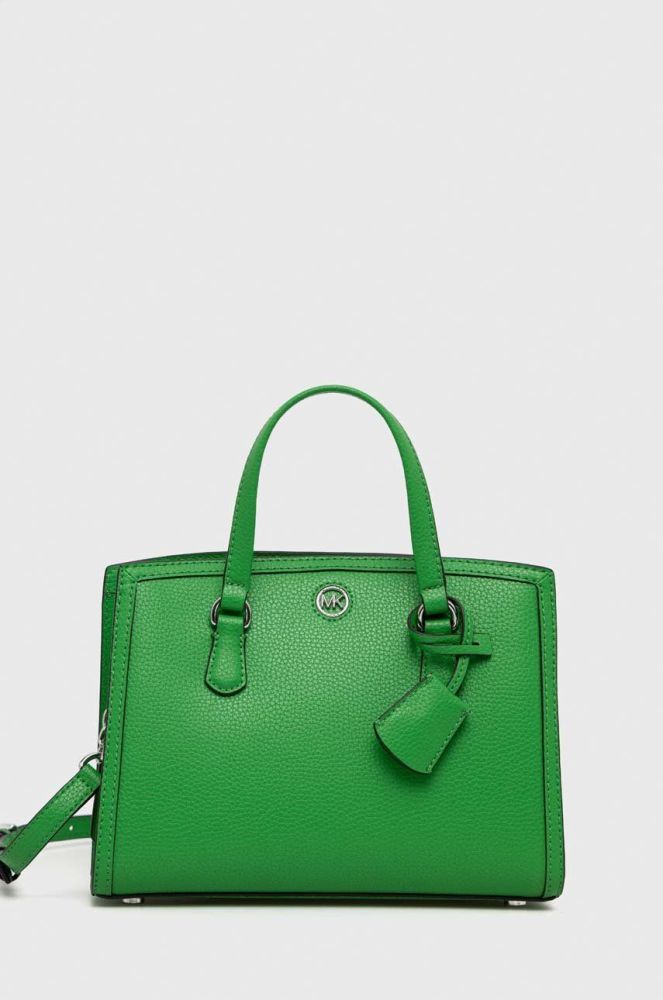 Шкіряна сумочка MICHAEL Michael Kors колір зелений (2897023)