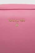 Шкіряна сумочка Patrizia Pepe колір рожевий (3080916)