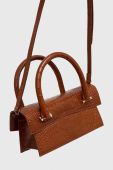 Шкіряна сумочка Patrizia Pepe колір коричневий (2867965)