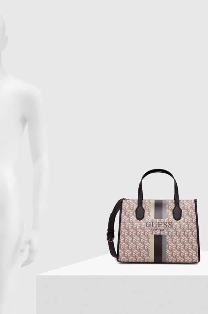 Сумочка Guess колір коричневий (3501992) фото 6