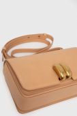 Шкіряна сумочка By Malene Birger колір бежевий (3177198)