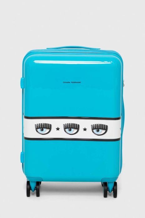 Валіза Chiara Ferragni колір блакитний