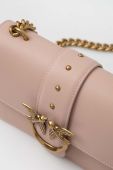 Шкіряна сумочка Pinko колір рожевий (3264364)