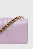 Шкіряна сумочка Pinko колір фіолетовий (2922574)