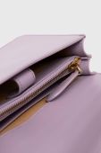 Шкіряна сумочка Pinko колір фіолетовий (2922574)
