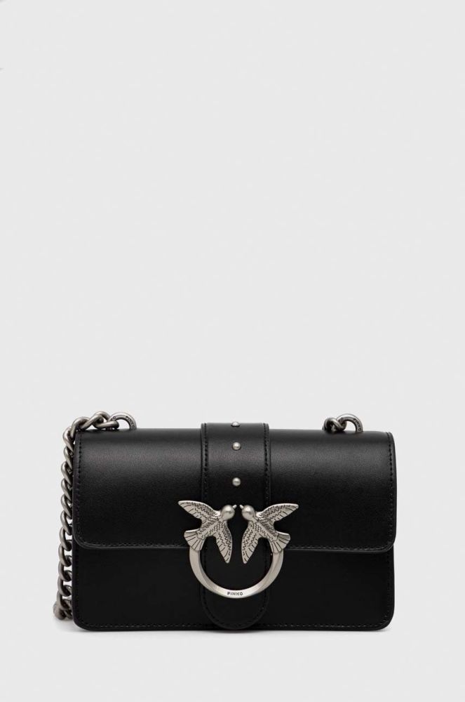 Шкіряна сумочка Pinko колір чорний (2922577)