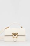 Шкіряна сумочка Pinko колір білий (2920147)