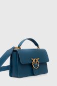 Шкіряна сумочка Pinko колір блакитний (2920143)