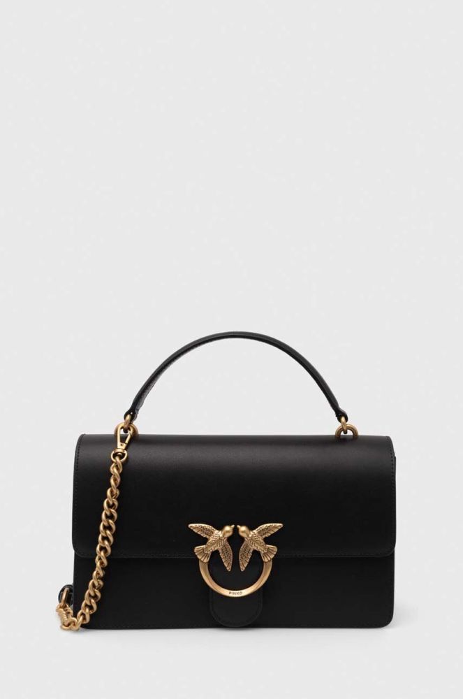 Шкіряна сумочка Pinko колір чорний (2920149)