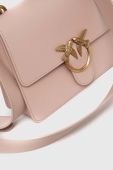 Шкіряна сумочка Pinko колір рожевий (2957807)