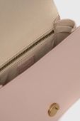 Шкіряна сумочка Pinko колір рожевий (2957807)