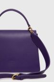 Шкіряна сумочка Pinko колір фіолетовий (2957806)