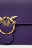 Шкіряна сумочка Pinko колір фіолетовий (2957806)