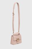 Шкіряна сумочка Pinko колір рожевий (2922581)