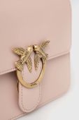 Шкіряна сумочка Pinko колір рожевий (2922581)