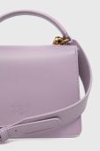 Шкіряна сумочка Pinko колір фіолетовий (2922582)