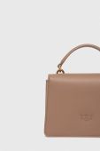 Шкіряна сумочка Pinko колір бежевий (3440013)