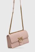 Шкіряна сумочка Pinko колір рожевий (2930004)