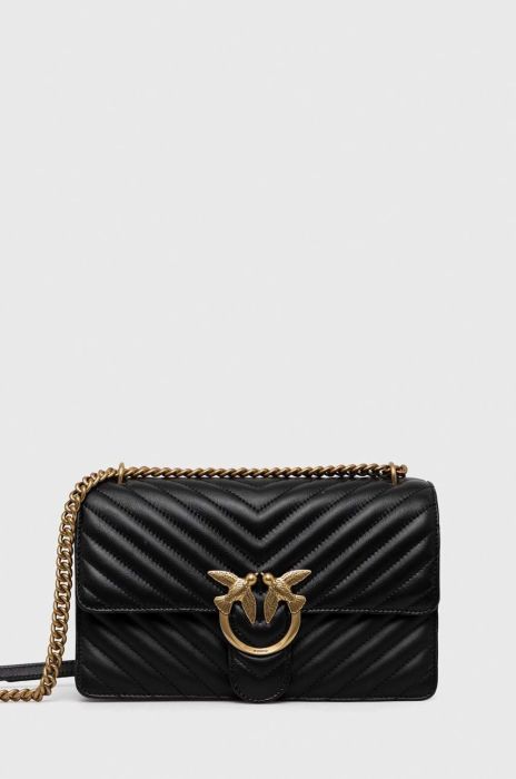Шкіряна сумочка Pinko колір чорний (2930006)