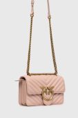 Шкіряна сумочка Pinko колір рожевий (2932189)