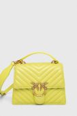 Шкіряна сумочка Pinko колір жовтий (3440024)