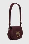 Шкіряна сумочка Pinko колір бордо (3501995)