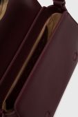 Шкіряна сумочка Pinko колір бордо (3501995)