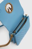 Шкіряна сумочка Pinko колір блакитний (2932174)