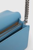 Шкіряна сумочка Pinko колір блакитний (2932192)