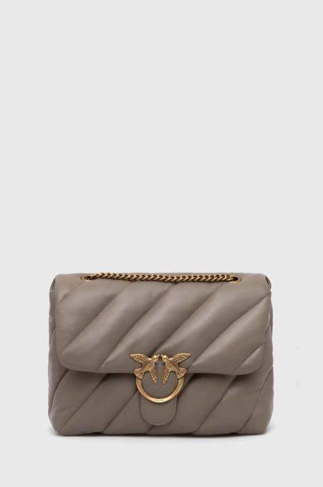 Шкіряна сумочка Pinko колір коричневий (3432964)