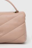 Шкіряна сумочка Pinko колір рожевий (2920159)