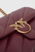 Шкіряна сумочка Pinko колір бордо (3440027)