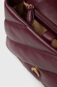 Шкіряна сумочка Pinko колір бордо (3440027)