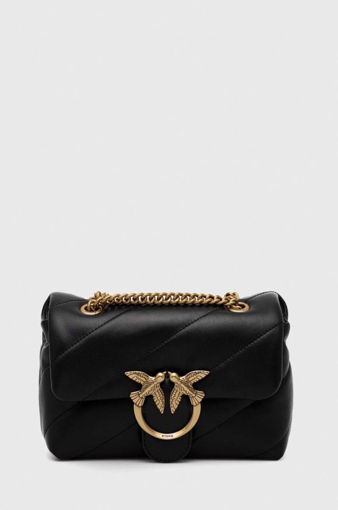 Шкіряна сумочка Pinko колір чорний (2924160)