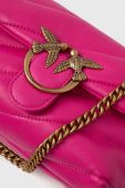 Шкіряна сумочка Pinko колір рожевий (3440036)