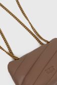 Шкіряна сумочка Pinko колір коричневий (3440035)