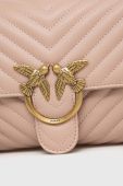 Шкіряна сумочка Pinko колір рожевий (2924168)