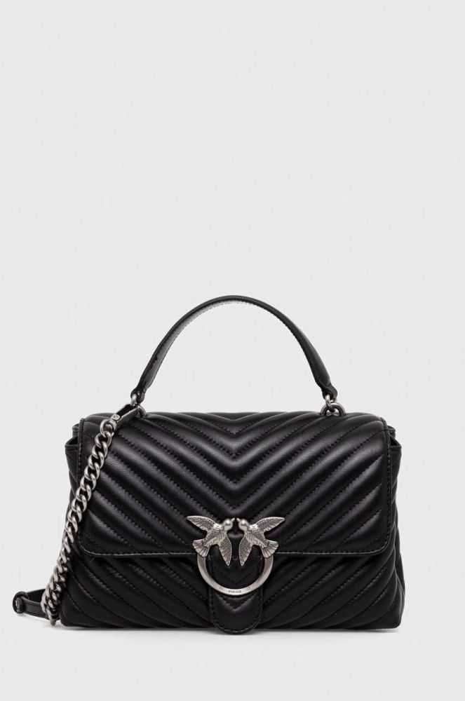 Шкіряна сумочка Pinko колір чорний (3440043)