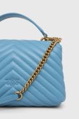 Шкіряна сумочка Pinko колір блакитний (2930016)