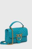 Шкіряна сумочка Pinko колір бірюзовий (2930017)