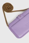 Шкіряна сумочка Pinko колір фіолетовий (3435954)